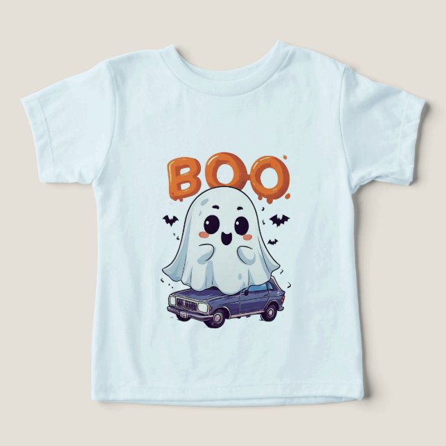 Dessin animé fantôme Halloween Enfants 👻 (Design Recto)