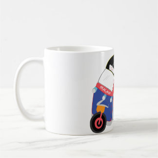 dessin animé mignon tasse un véhicule