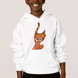 Dessin animé Orange Kitty souriant T-shirt enfant