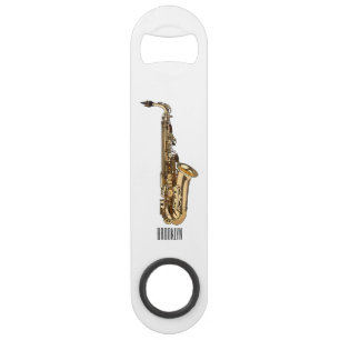 dessin animé saxophone