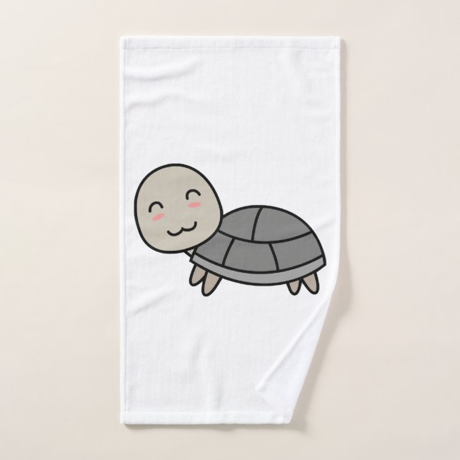 Dessin animé tortue animal (Serviette à main)