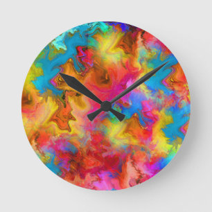 dessin arc-en-ciel Horloge murale acrylique
