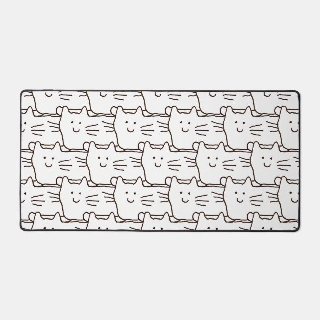 Dessin au trait de chats simples de dessin animé (Recto)