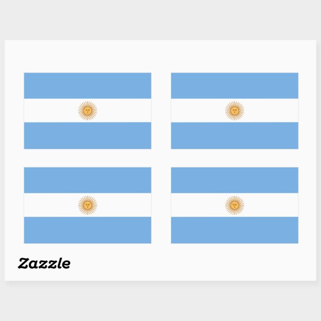 Dessin Autocollant Rectangulaire Patriotique Drape (Feuille)