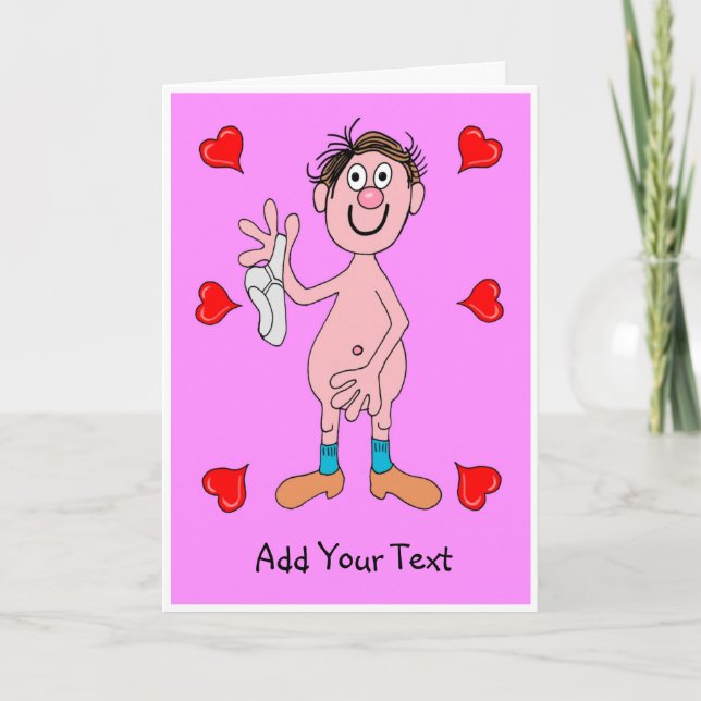 Dessin caricatural d'une carte homme (Devant)