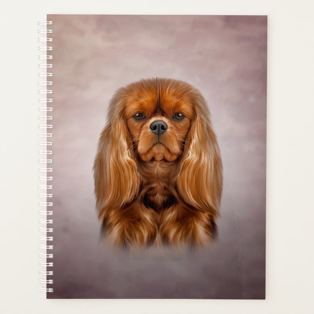 Dessin Chien Cavalier King Charles Spaniel (Devant)