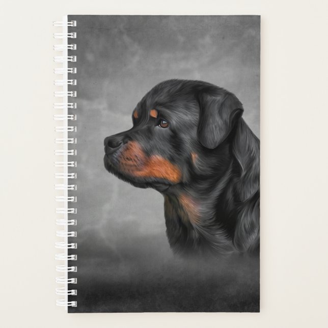 Dessin chien rottweiler (Devant)
