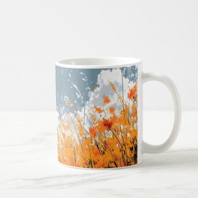 Dessin couleur 3D Customisé à café Mug 11 oz (Droite)
