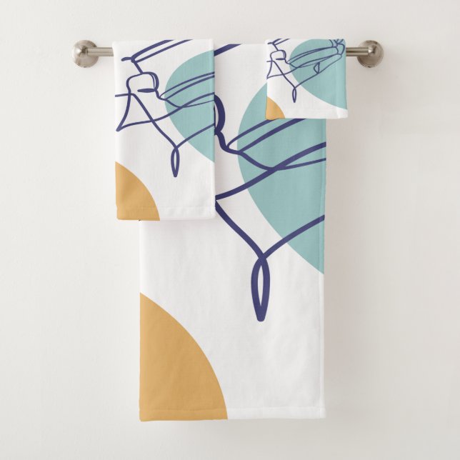 dessin d'art affiche d'une femme buvant du café (En situation)