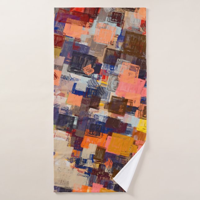 Dessin d'art moderne. Papier peint texture numériq (Serviette de bain)