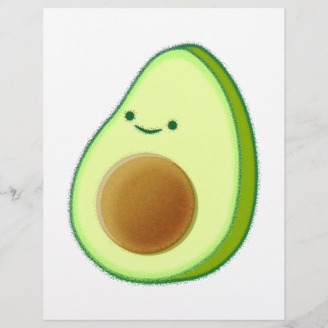 Dessin de avocat mignon (Devant)