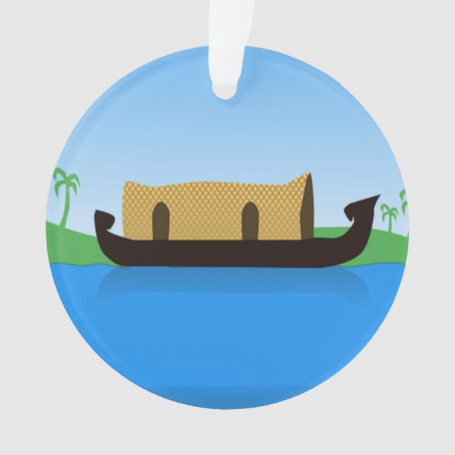 Dessin de bateau domestique du Kerala (devant)