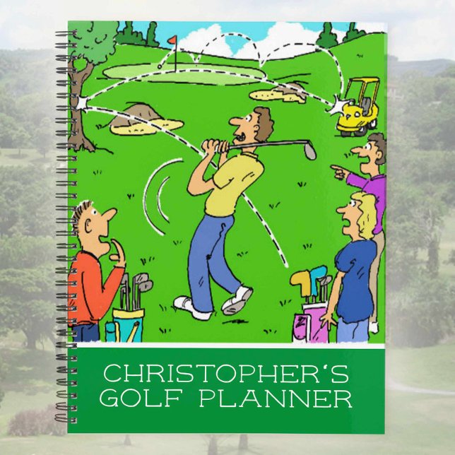 Dessin de caricature amusant de golfeurs. (Créateur téléchargé)