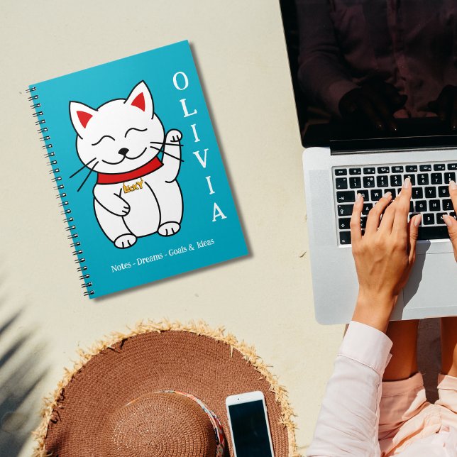 Dessin de chats chanceux adorable Carnet personnal (Créateur téléchargé)