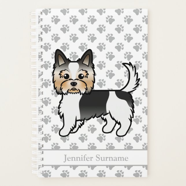 Dessin de chien de dessin animé mignon Biewer Terr (Devant)