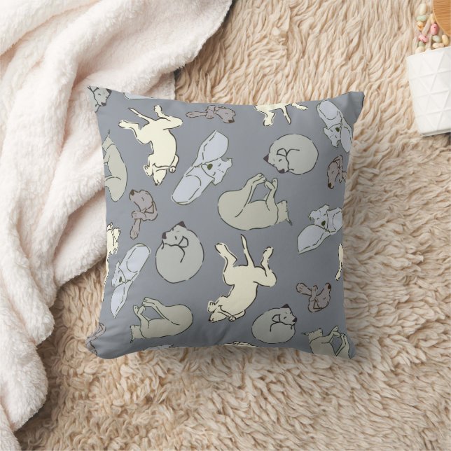 Dessin de chien endormi sur des coussins (Couverture)