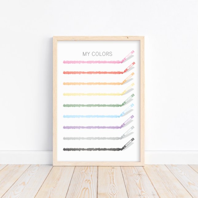 Dessin de couleurs avec Crayons - Poster éducatif (Créateur téléchargé)
