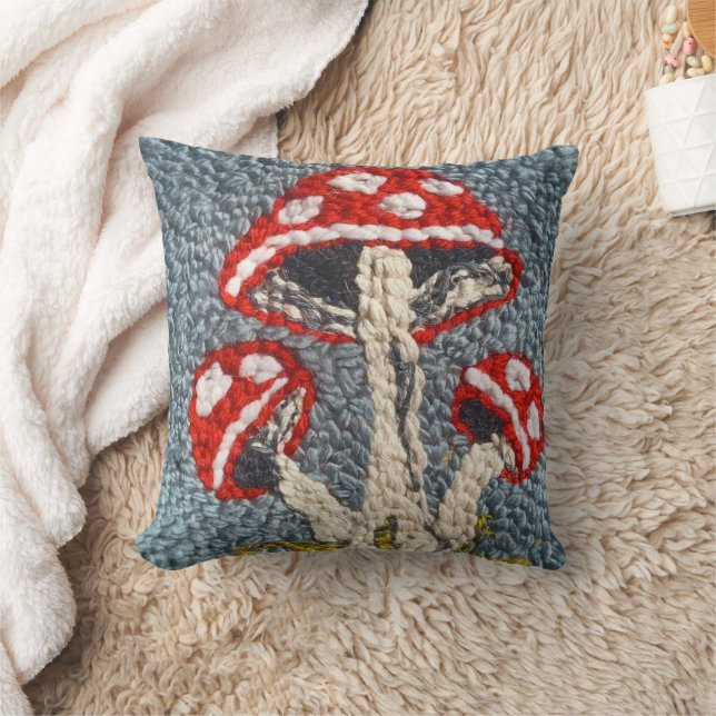 DESSIN DE COUSSIN CHAMPIGNON POINÇON À L'AIGUILLE (Couverture)