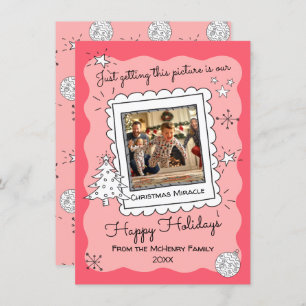 Dessin de Doodle à main Croquis photo Carte de Noë