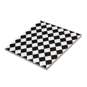 Dessin de drapeau à carreaux noir et blanc