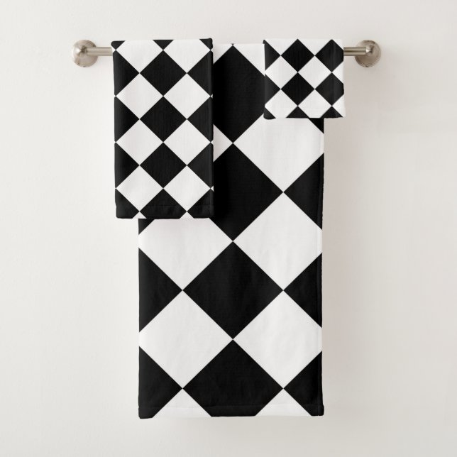 Dessin de drapeau à damier noir et blanc (En situation)