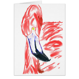 Dessin de Flamingoe de rose de peinture à l'huile