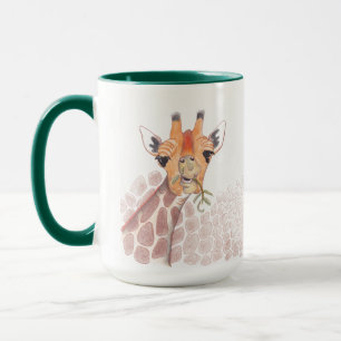 Dessin de Girafe sur une branche d'acacia Mug