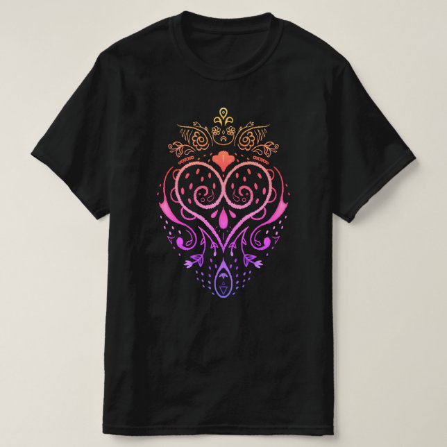 dessin de gribouillis de fraise T-shirt (Design devant)
