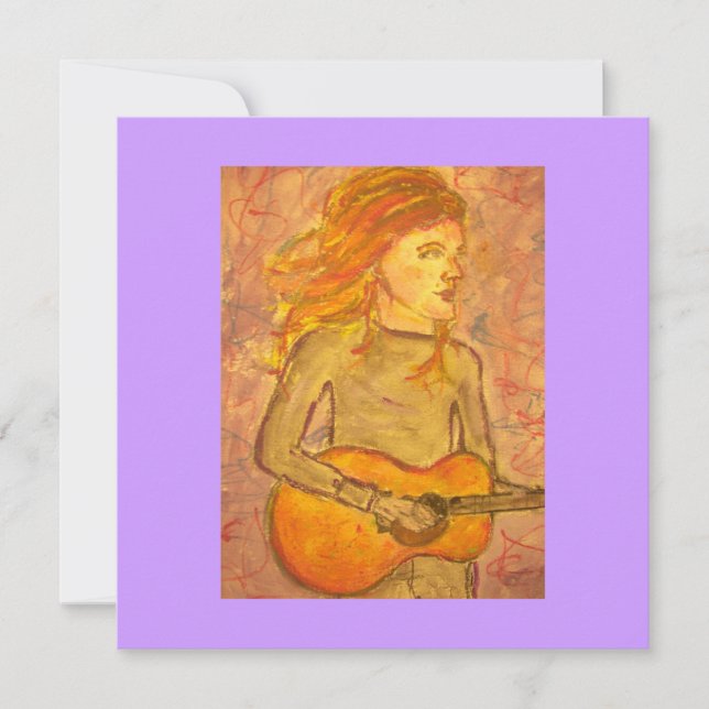 dessin de guitare acoustique (Devant)