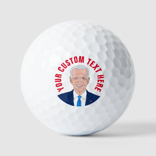 Dessin de Joe Biden image balles de golf personnal (Recto)