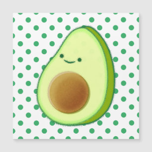 Dessin de joli avocat à motif de points verts