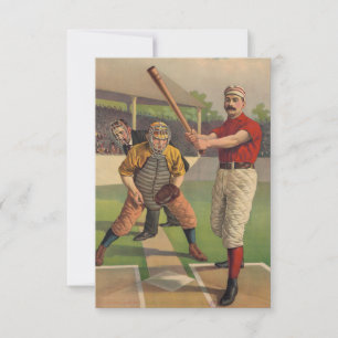 Dessin de la carte de base-ball vintage