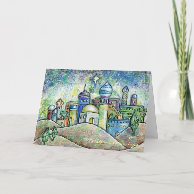 Dessin de la carte de Noël de Bethléem (Devant)