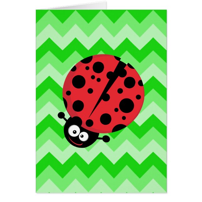 Dessin de Ladybug sur Green Zigzag (Devant)