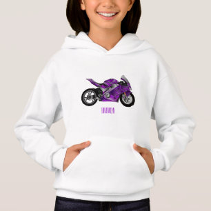 Dessin de moto de sport violet
