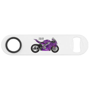 Dessin de moto de sport violet