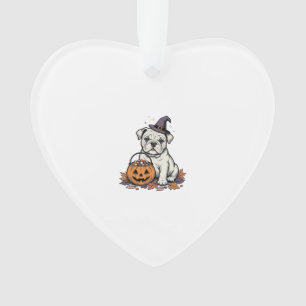 Dessin de pumpkin bulldog Halloween gravé vintage_