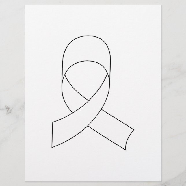 Dessin de ruban blanc (Devant)