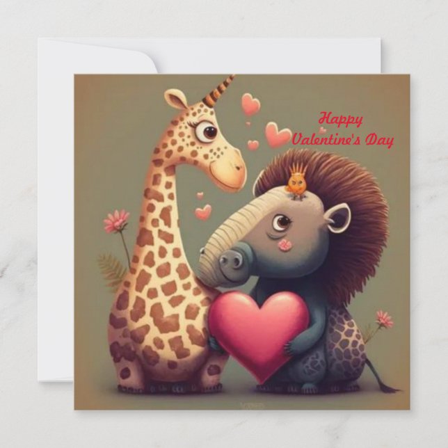 Dessin de Saint Valentin sur mesure (Devant)