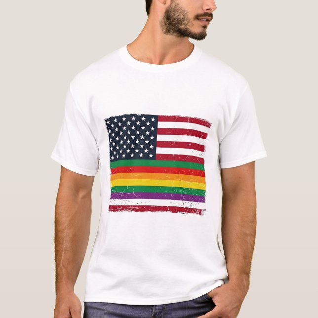 Dessin de t-shirt vectoriel en détresse du drapeau (Devant)