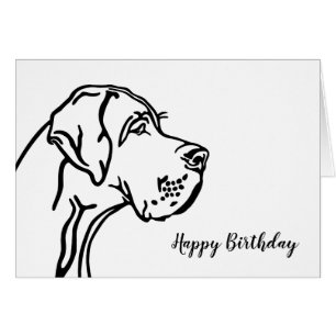 Dessin de tête de Grand Danois