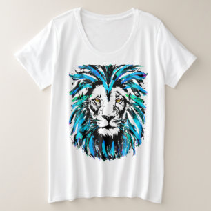 Dessin de tête de lion - Faune Gros Chats