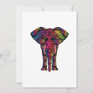 Dessin d'éléphant coloré
