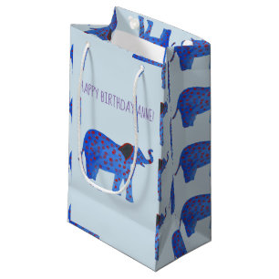 Dessin d'éléphant Dessin personnalisé Sac cadeau