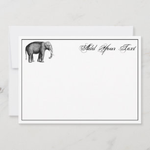 Dessin d'éléphant vintage