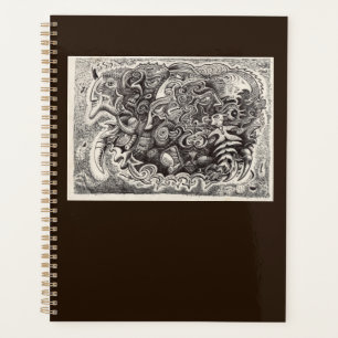 Dessin d'encre de bête hybride