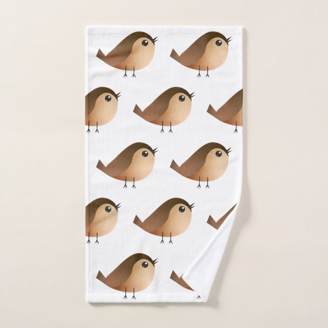 Dessin d'Oiseau de Bruant (Serviette à main)