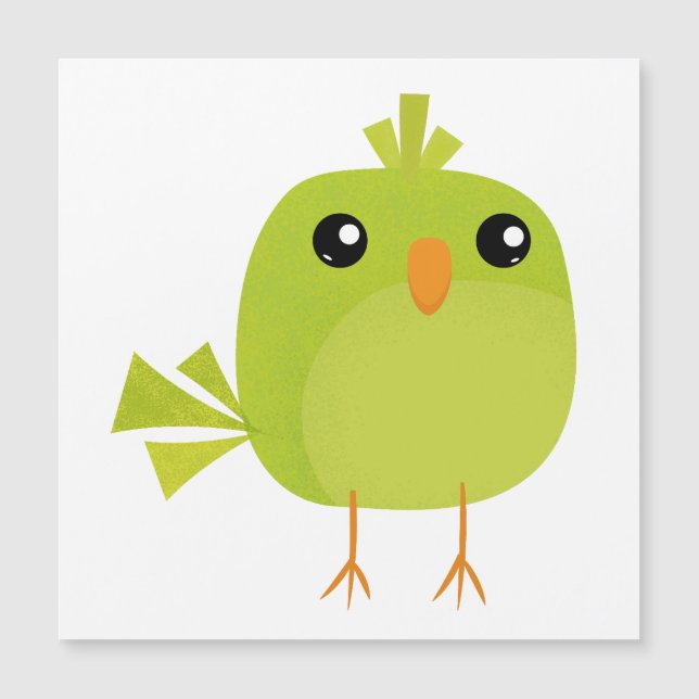 Dessin d'oiseau vert (Devant)