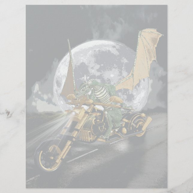 Dessin Dragon et Imaginaire Lune (Devant)