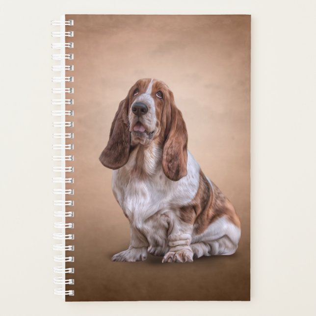 Dessin drôle Basset Hound chien (Devant)